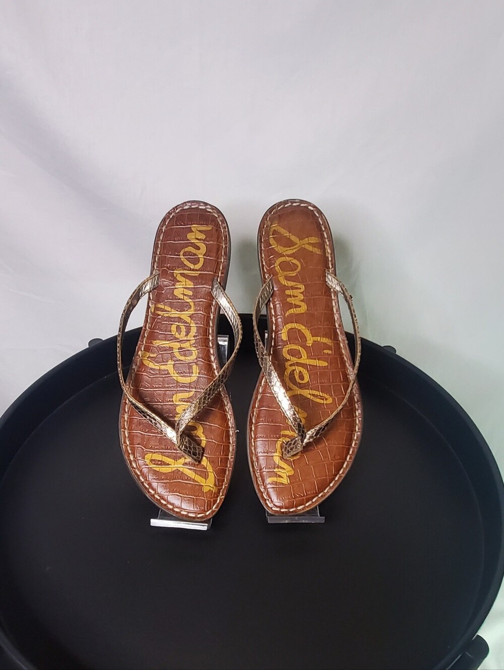 Sam Edelman Gold Braided Strap Women’s Sandals